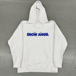 Independent Trading Company Renee Rapp Hoodie Mens Large White Fleece Snow Angel